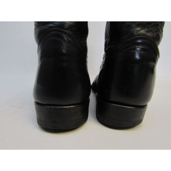 Justin Mens Size 8.5 D Black Leather Cowboy Western Boots main image 6